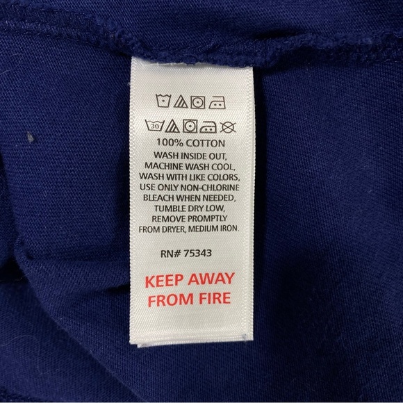 Isaac Mizrahi Girl’s Plain Navy Blue Long Sleeve Tee - Picture 4 of 4